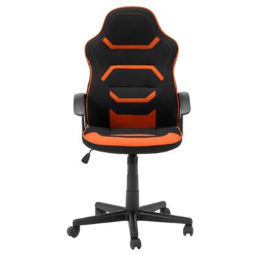 Геймърски стол ЛУКАС- фиксирани подлакътници, черна база