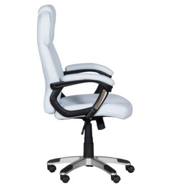 Директорски стол ВЛАДИМИР- бял цвят, еко кожа