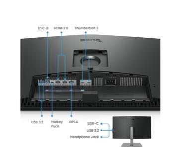 Монитор BenQ PD3225U, 32”, 4K Designer Monitor, AQCOLOR, IPS Black, 2000:1, 98% P3, 100% sRGB, 100% Rec.709, Factory Calibrated, Calman Verified, Pantone SkinTone, HDR10 and HDR 400,  M-Book mode, Daisy chain via Thunderbolt 3, PD85W, DPAlt Mode, HDMI 2.0