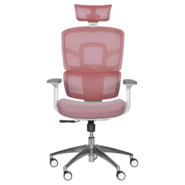 Директорски стол ГЕНАДИ- снимка отпред, хромирана кръстачка, регулируем