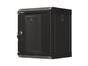 Комуникационен шкаф Lanberg rack cabinet 10' wall-mount 6U/300x300 (flat pack) with glass door black