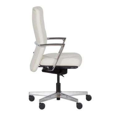 Работен стол СЕМЕЛА-сниман отстрани, хромирана кръстачка