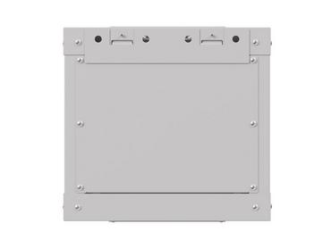 Комуникационен шкаф Lanberg rack cabinet 10' wall-mount 4U/300x300 (flat pack) with glass door grey