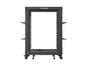 Комуникационен шкаф Lanberg open rack 19' 15U 600x600-1100 adjustable black