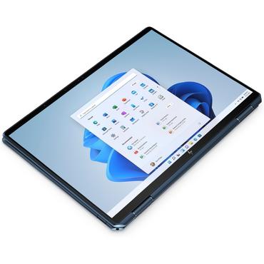 Лаптоп HP Spectre x360 14-ef2046nn Nocturne Blue Core i7-1355U(up to 5GHz/12MB/10C), 13.5' WUXGA IPS 1000 nits Privacy Touch, 32GB DDR4 on-board, 1TB PCIe SSD, WiFi AX211 + BT5.3, FPR, Backlit Kbd, 4 Cell Batt, Win 11 Home