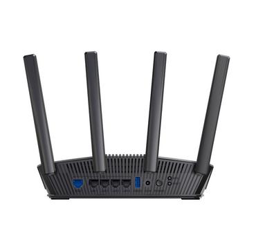 Рутер Asus Gaming Wireless Router RT-BE82U, BE6500, Dual-Band, Quad-Core 2.0GHz CPU, 256MB/1GB Flash/RAM, 4K-QAM, MLO, 2.5G quad-port, AiProtection Pro, Adaptive QoS, VPN, Instant Guard, IPTV, OFDMA, MU-MIMO, UTF-8 SSID, Port forwarding, AiMesh