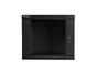 Комуникационен шкаф Lanberg rack cabinet 19' wall-mount 9U / 600x450 for self-assembly (flat pack), black
