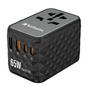 Адаптер Verbatim UTA-05 GaN III Universal Travel Adapter with 2 x USB-C PD 65W & QC 4+ / 2 x USB-A