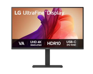 Монитор LG 32U720A-B, 31.5' UltraFine 4K LED, VA, AG, 5ms, 250 cd/m2, 3000:1, UHD (3840 x 2160), DCI-P3 90% , HDR 10, USB-C (PD 90W), HDMI, DisplayPort, LG Switch, Dynamic Action Sync, Reader mode, 5W X 2 speaker, Headphone out, Tilt/Height/Swivel/Pivot, 