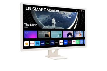 Монитор LG 32SR50F-W, 31.5' IPS Smart webOS23, Anti-Glare, 8ms, 1200:1, 250cd/m, sRGB 99%, FHD 1920x1080, HDR 10, HDMI, USB, Wi-Fi B/in, AirPlay 2,  Speacers 5W x 2, Tilt, White