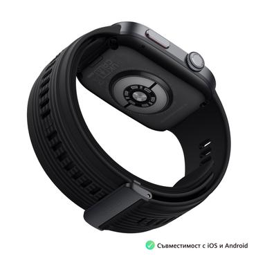 Часовник Huawei Watch D2 LCA-B10, Black , 1.82' Amoled, Airbag/Strap Size 26mm, Ambulatory 24H Blood Pressure, HR monitoring PPG 6.0, Rotating crown, IP68, Speaker&Micophone, Dual-band, Battery 524mAh