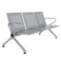 Посетителска пейка BTL 39- снимка отстрани, метална, сива
