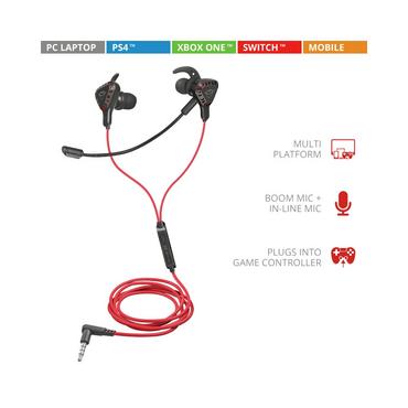 Слушалки TRUST GXT 408 Cobra Multiplatform Gaming Earphones