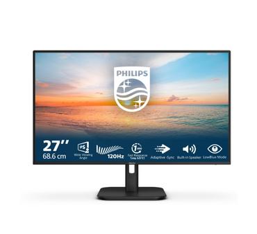 Монитор Philips 27E1N1200A, 27' IPS WLED, 1920x1080@120Hz, 4ms GtG, 1ms MPRT, 300cd m/2, 1500:1, Mega Infinity DCR, Adaptive Sync, FlickerFree, LowBlue Mode, 2Wx2, Tilt, D-SUB, HDMI, DP