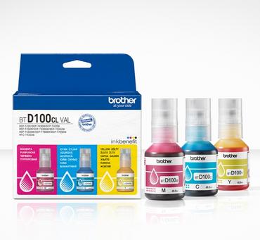 Консуматив BTD100CLVAL Brother Coloured Multipack Ink Bottles