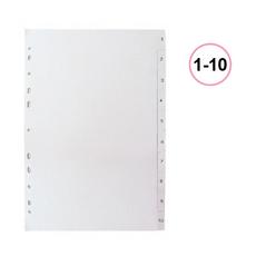 Разделител 1-10 PP сив