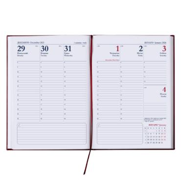 Календар - бележник ДИПЛОМАТ А4-отворен, с датирани страници, азбучник