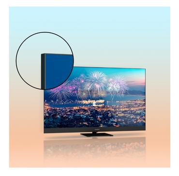 Телевизор Thomson Smart QLED Plus TV 65'; Google TV; 3840 x 2160 (4K UHD), QLED, 4000:1, 60 Hz, DVB-T/T2/C/S/S2, HDR10, Wi-Fi, Bluetooth, LAN, HDMI 2 (2.0) + 2 (2.1), USB 2 (2.0) + 1 (3.0),Built-in Front Speakers, Central Swivel Stand, Black
