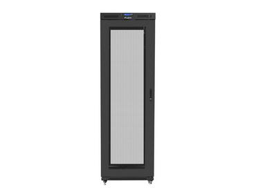 Комуникационен шкаф Lanberg rack cabinet 19' free-standing 47U/800x1000 (flat pack) with mesh door lcd black v2