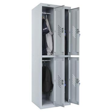 Метален гардероб PMT с 4 отделения 183х60х50 - снимка отстрани