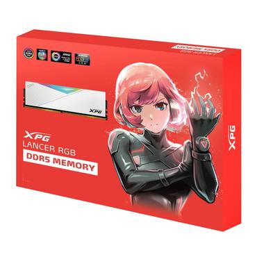 Памет ADATA LANCER RGB 32GB (2x16GB) DDR5 6000 MHz U-DIMM White