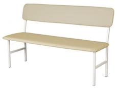 Медицинска пейка PMT БС - снимана отпред, сглобена, с обшивка от изкуствена кожа - бежова на цвят