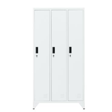 Метален гардероб BTL К с 3 отделения 166х83х45 смМетален гардероб BTL К с 3 отделения 166х83х45 см- затворен, сниман отпред