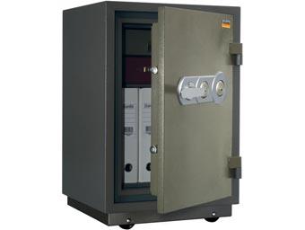 Метален сейф FRS огнеупорен PMT 75- сниман отпред, зелен на цвят