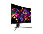 Монитор MSI MAG 321CUP QD-OLED, 31.5', 0.03ms, 165Hz, 3840x2160 (UHD), Curve 1700R, G-Sync Compatible, Oled Care 2.0, DisplayHDR 400 True Black, ClearMR 9000, FW UPDATE, Delta E?2, 1.5M:1, HDMI 2.1, DP 1.4a, TypeC DP w/PD(15W), Heigh Adj., Black, 8kg