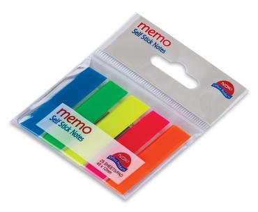 Самозалепващи индекси 12х48мм 5 цвята неон