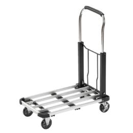 Платформена количка сгъваема до 150 кг- черна, алуминиева