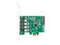 Мрежова карта Lanberg pci express x1 card->4x USB-A 3.1 gen1 low profile
