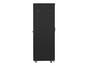 Комуникационен шкаф Lanberg rack cabinet 19' free-standing 42U/600x800 (flat pack) with mesh door black