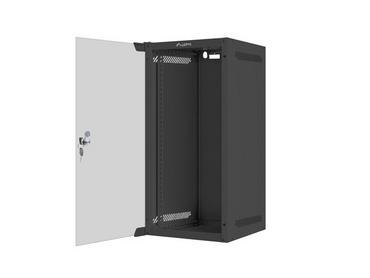 Комуникационен шкаф Lanberg rack cabinet 10' wall-mount 12U/280x310 (flat pack) with glass door black