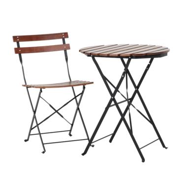Сгъваема градинска маса БОЖУРА- маса със стол