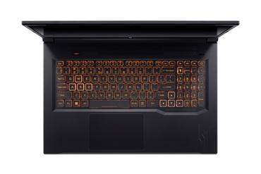 Лаптоп Acer Nitro V17, ANV17-41-R6Q7, AMD Ryzen R7 260 AI ( up to 5.1GHz, 16MB), 17.3' FHD(1920x1080)IPS 144Hz, 1*16GB DDR5 (1 slot free), 1024GB PCIe NVMe SSD, NVIDIA GeForce RTX 4050 6GB GDDR6, Wi-Fi AX, BT, No OS, Black