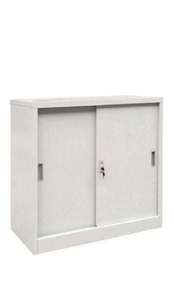 Шкаф метален с плъзгащи врати 90/40/90