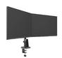 Стойка Neomounts Nero Double Flat Screen Desk Mount  (phone holder+Quick-fix clamp/grommet)
