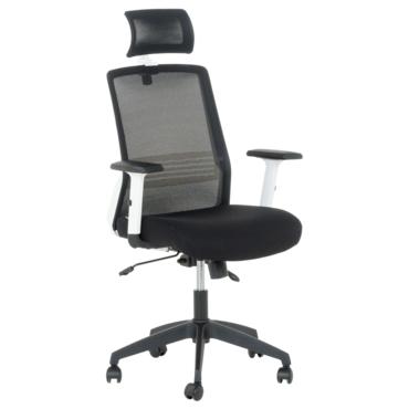 Директорски стол АНУШ-сниман отпред, черен цвят, регулируем