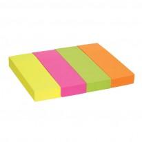 Самозалепващи индекси 20х50мм 4 цвята неон