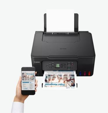 Мастилоструйно многофункционално устройство Canon PIXMA G3470 All-In-One, Black + Canon GI-41 BK