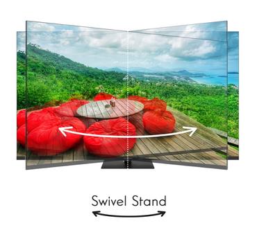 Телевизор Thomson 55' QLED Google TV; 3840 x 2160 (4K UHD), 4000:1, QLED, 60 Hz, DVB-T/T2/C/S/S2, HDR10, Wi-Fi, Bluetooth, LAN, HDMI 2 (2.0) + 2 (2.1), USB 2 (2.0) + 1 (3.0),Central Swivel Stand, Dark gray