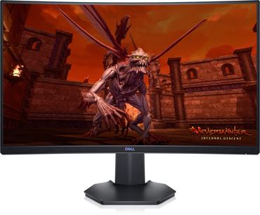 Монитор Dell S2721HGFA, 27' Full HD Curved AG, VA, 1ms (MPRT), 4 ms, 3000:1, 350 cd/m2, 1920x1080, 144Hz, NVIDIA G-SYNC, AMD FreeSync, HDMI, DP, Headphone-out, Height Adjustable, Tilt, Black