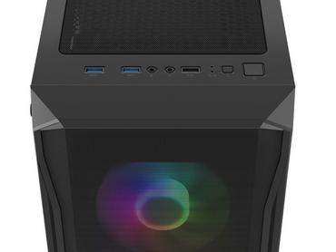 Кутия за компютър Fury PC Case Shobo SH4F RGB Midi Tower, Window, Black