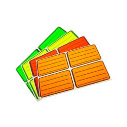Етикети ученически Spree неон лепящи 160 броя