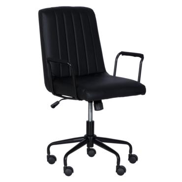 Работен стол ПЛАМЕН- сниман отстрани, еко кожа