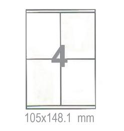 Самозалепващи етикети 105х148.1 4 бр.