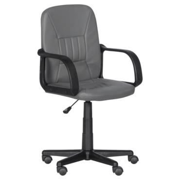 Работен стол МИНА- сив цвят, черна база