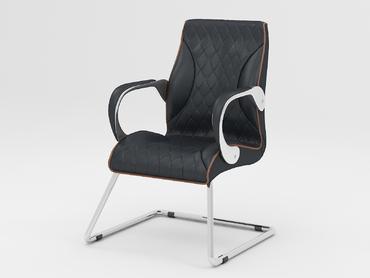 Посетителски стол ВОКИЛ ARSP 18- хромирани подлакътници с меки падове