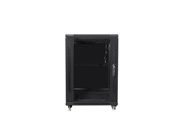 Комуникационен шкаф Lanberg rack cabinet 19' free-standing 15U/600x800 (flat pack) black
